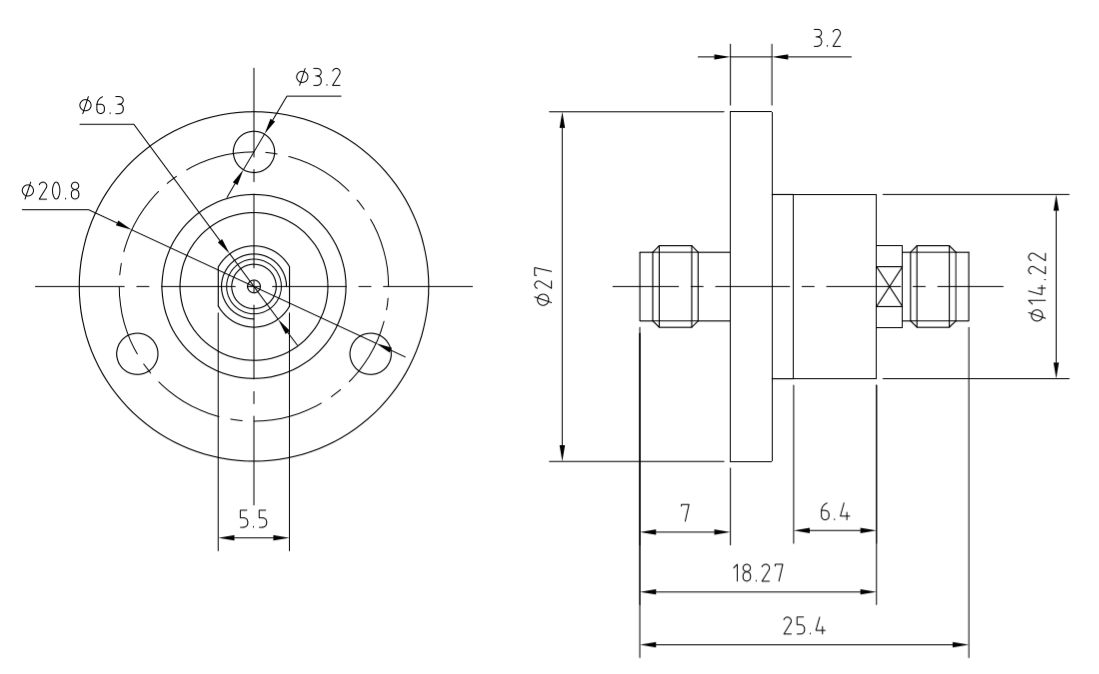 RF rotary joint drawing